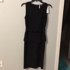 Elle dress with attached belt
